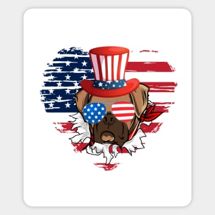 Funny 4th Of July 2021 Fourth Of July For Men's And Women's For 4th Of July Celebration Birthday Gift For Who Like And Loves dogs Sticker